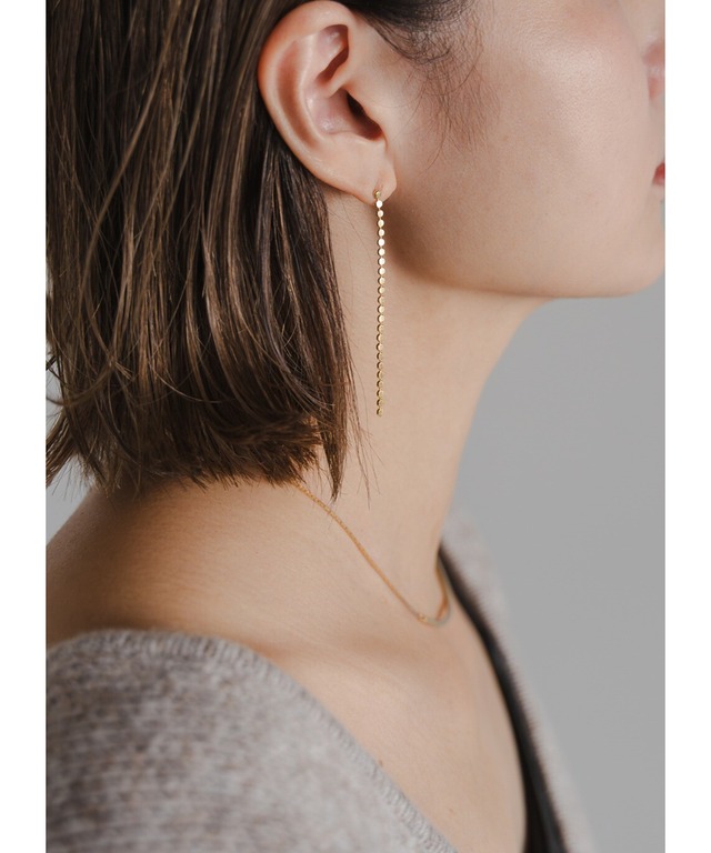 ラインチェーンピアス【e-70339】.