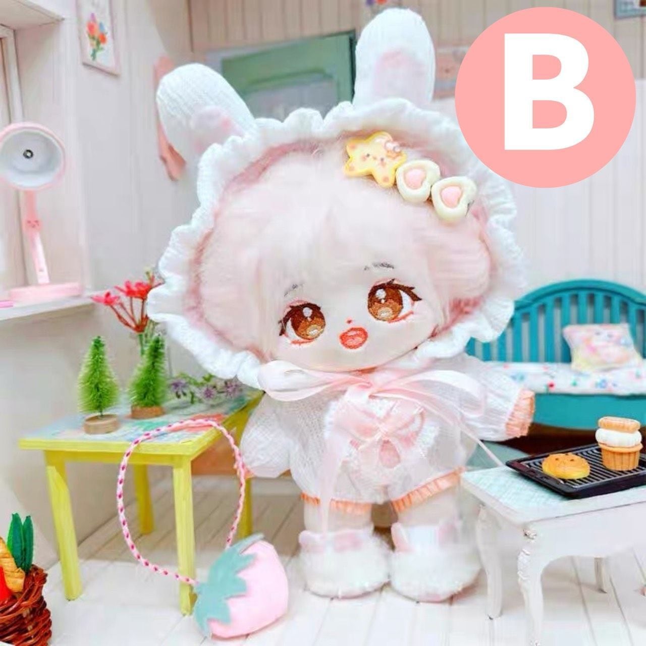 ぬい服 20cm ぬいぐるみ 服 ゆめかわ うさぎ うさ耳 着ぐるみ コーデ