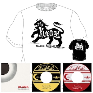 [セット割&送料無料] BLANK + 7inch 2titles + New Tシャツセット - The KING LION