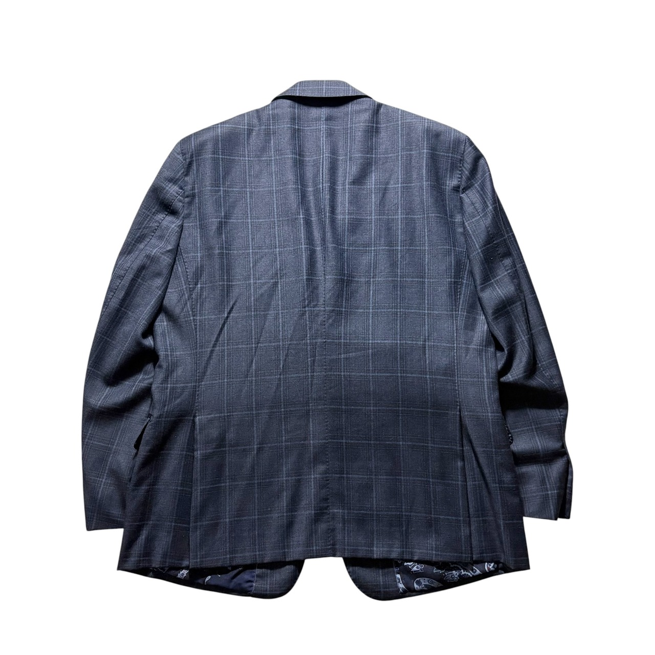 ETRO wool × cashmere plaid pattern suits set-up
