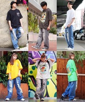 ＼SALE／◆ハードダメージ ワイドストレート デニムパンツ◆kr-23009