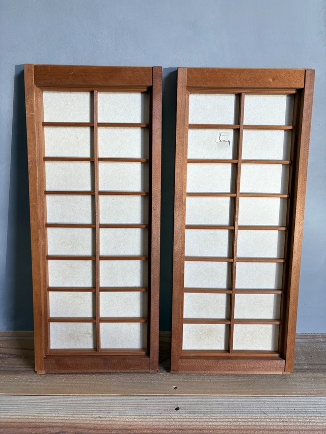 st68 【古建具】書院障子 2枚組