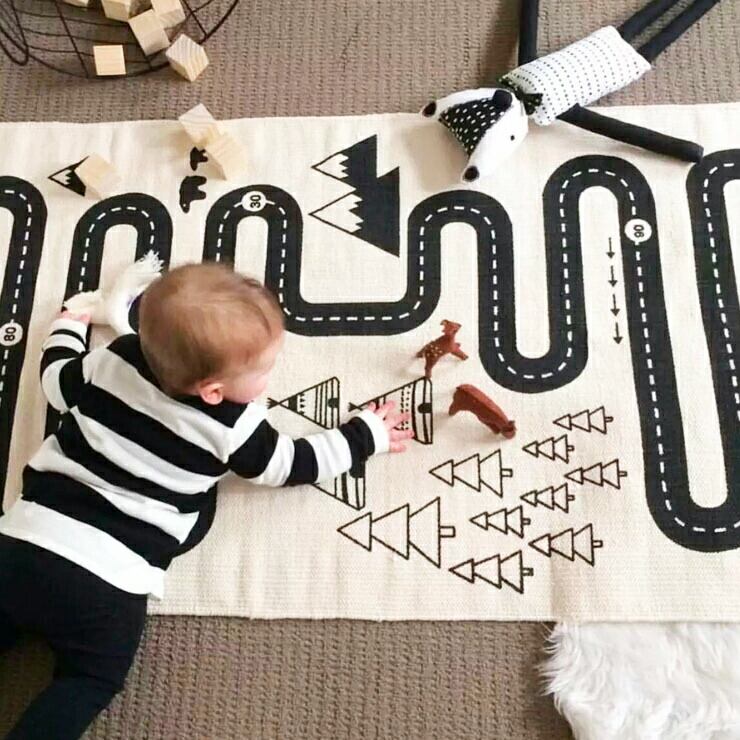 ロングタイプ】北欧 ロードマップ ラグ ＜タイプ3＞ 172×71 細長