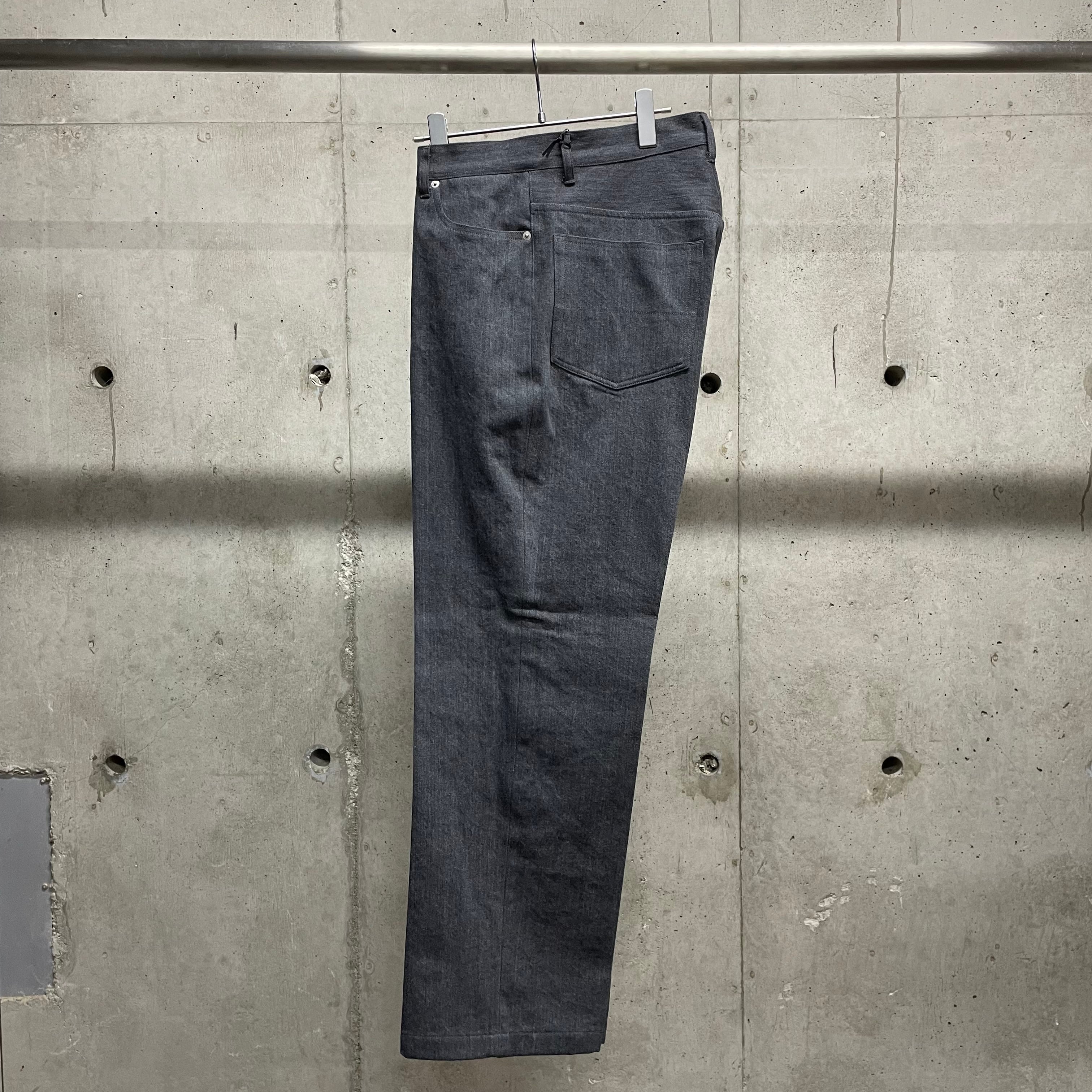 RAINMAKER】DOUBLE CLOTH NO COLLAR JACKET_SLATE GRAY | marfa store
