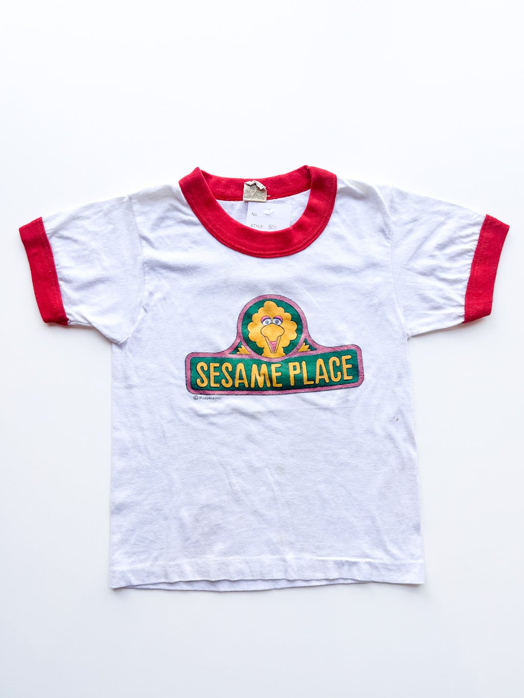 【110cm】VINTAGE 90's セサミストリート 半袖Tシャツ【10298】※