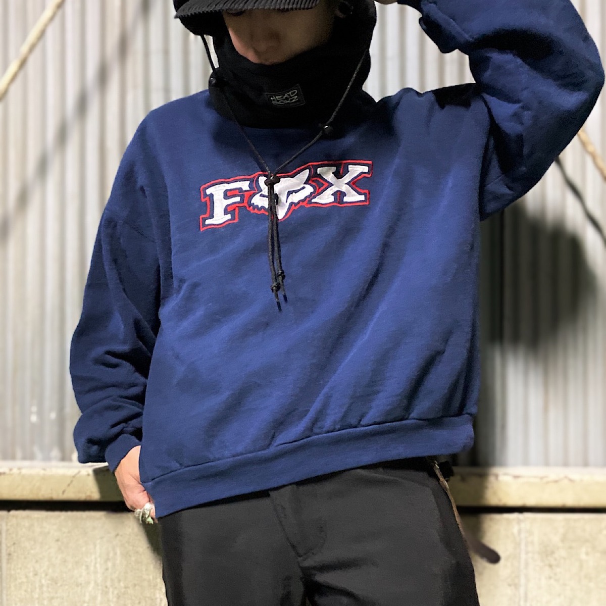 ビッグサイズ 90年代 ヴィンテージ FOX フォックスレーシング ロゴ刺繍 