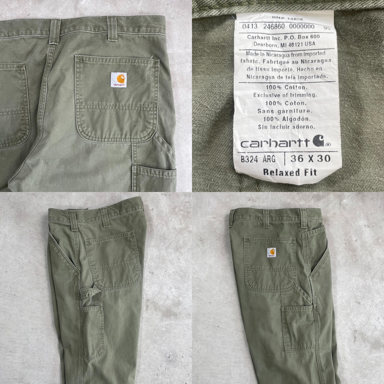 Carhartt カーハート ワークパンツ Relaxed Fit メンズW36 古着 