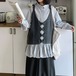 フロントクロス ニットベスト ・12538