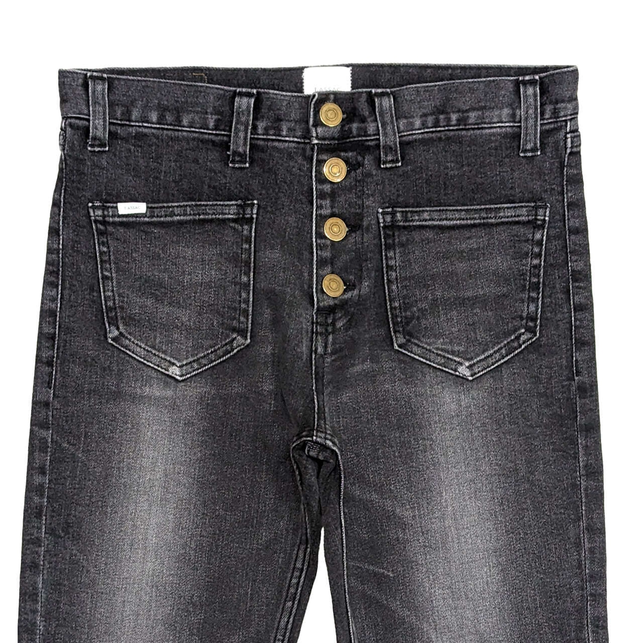 FRONT POCKET SEMI FLARE / BLACK