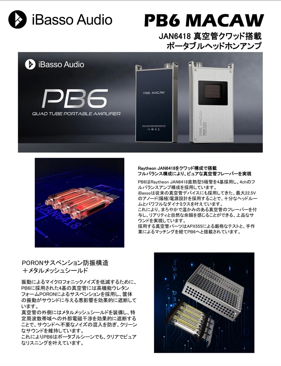 iBasso PB6 MACAW【次回入荷1月中旬予定】 | AIMS