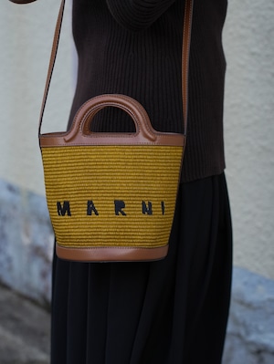 MARNI Brown Tropicalia Basket Bag Small