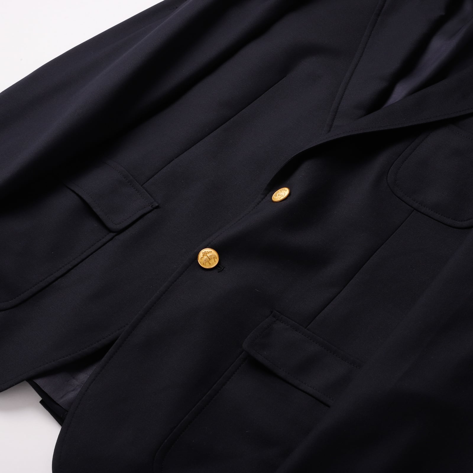 美品】BROOKS BROTHERS Loro Piana wool Navy blazer boys size18
