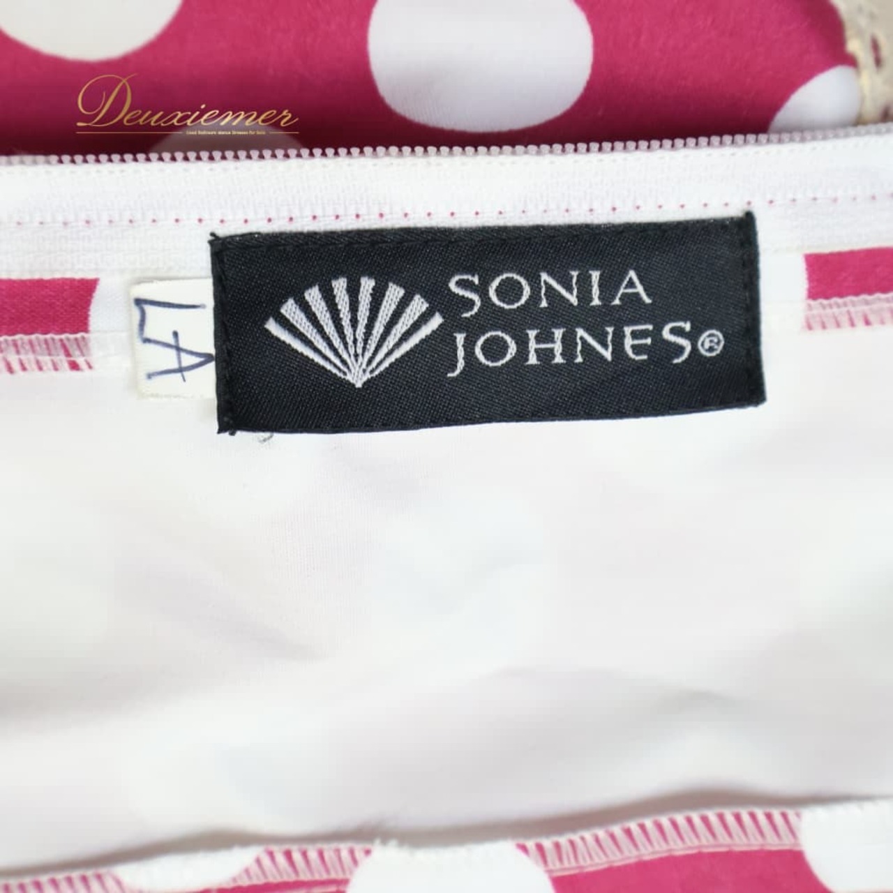 フラメンコ 衣装 SONIA JOHNES ソニアジョーンズ ファルダ スカート ピンク系 ホワイト系 ピンク 白 ボランテ フリル ダンス ハイウエスト 水玉 ドット レディース コスチューム 舞台衣装