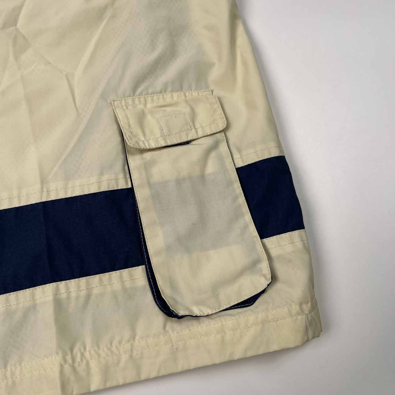 DOG HUNTING ドッグ ハンティング キャラ刺繍 多機能ポケット 裏メッシュ ベスト サイズ M /メンズ/アイボリー×ネイビー