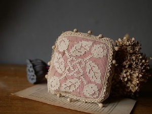 ピンクッション　フランスアンティーク　アンティークレース　ブロカントのある暮らし