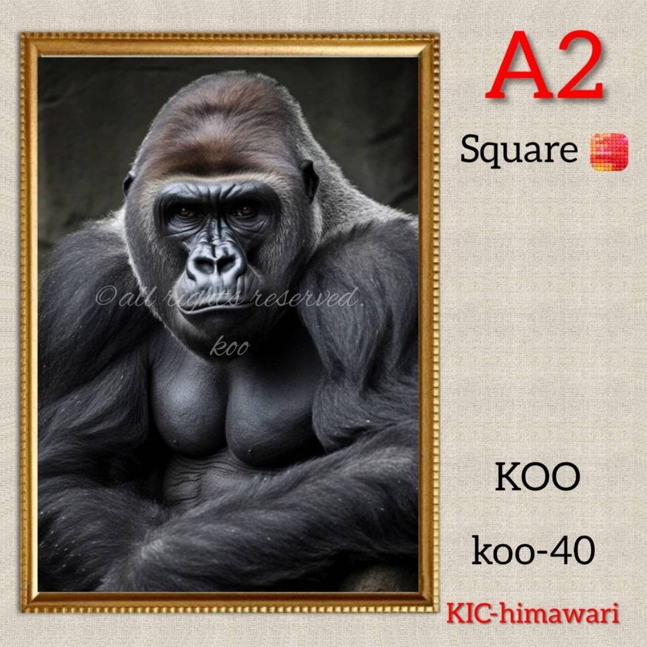 A2サイズ 四角ビーズ【koo-040】ダイヤモンドアート