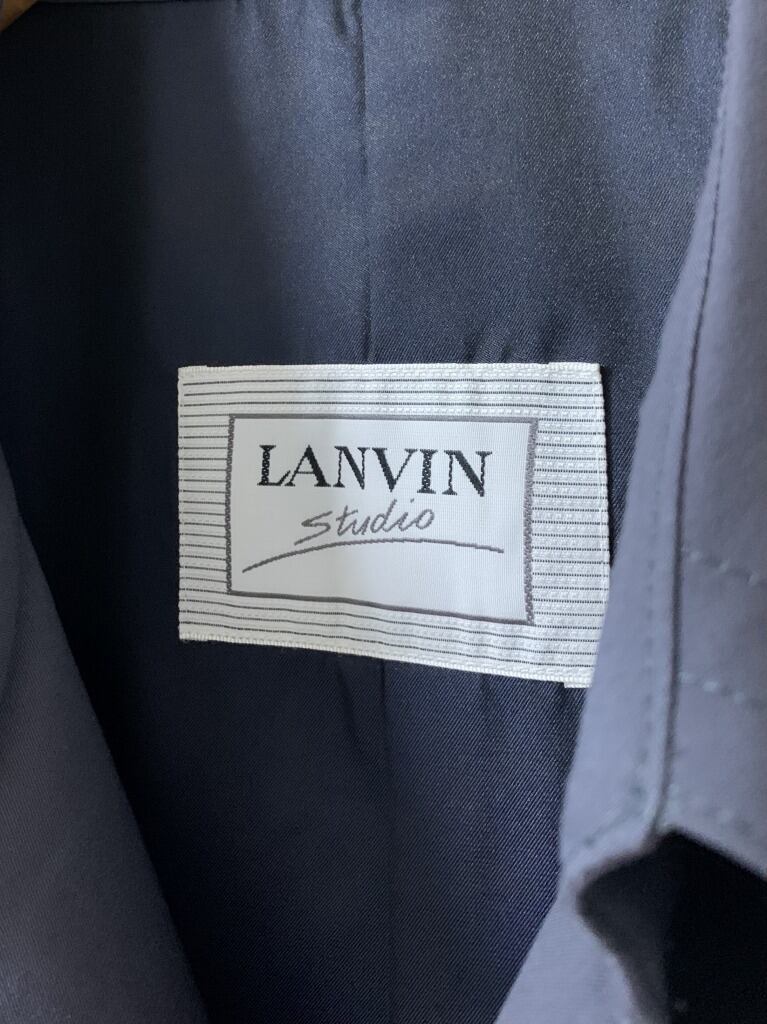 1980's Design Trench Long Coat "LANVIN"