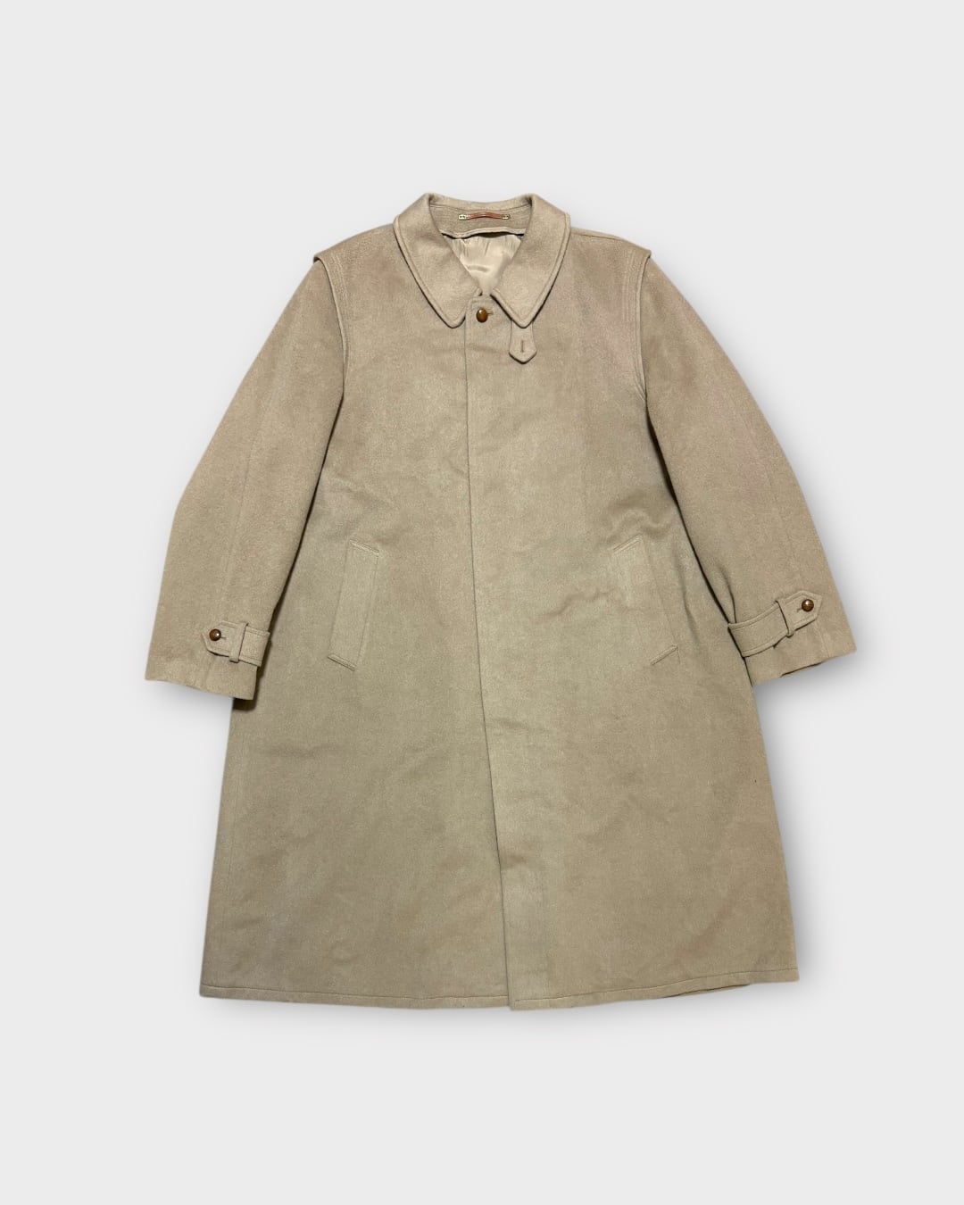 【VINTAGE】1990’s–2000’s “Schneiders” Loden Coat Beige MADE IN AUSTRIA