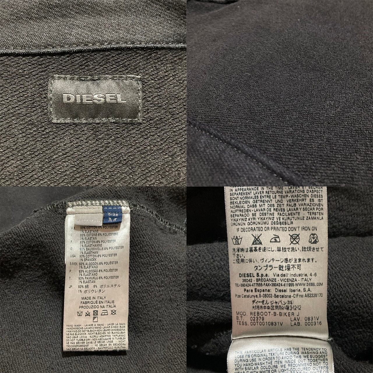 00'S DIESEL COTTON RIDER'S JACKET M made in ITALY ディーゼル