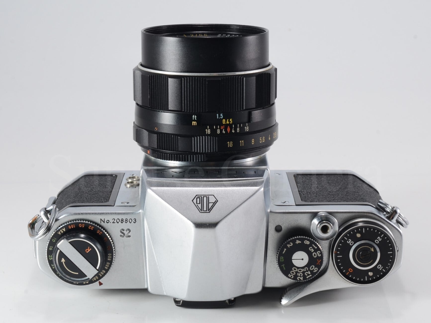 中古】PENTAX S2 / Super Takumar 55mm F2 整備済 革ケース付