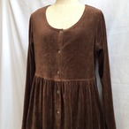 Brown Velvet Dress