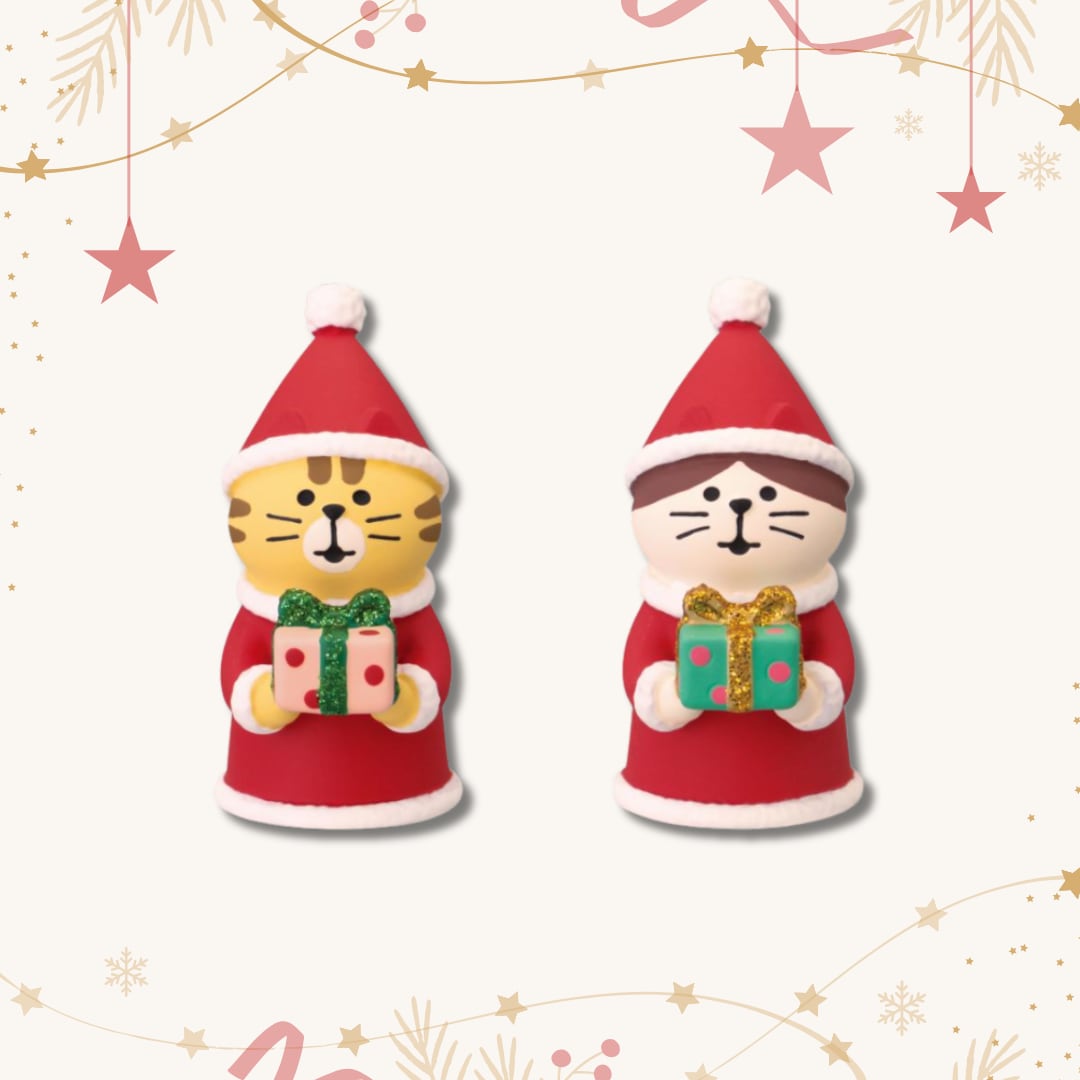 concombre｜コンコンブル｜プレゼント交換こねこ 猫雑貨 ねこ ネコ クリスマス ディスプレイ 収集癖 コレクション