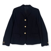 金ボタン THE SCOTCH HOUSE スコッチハウス テーラードジャケット 紺ブレ 160A/ブラック レディース