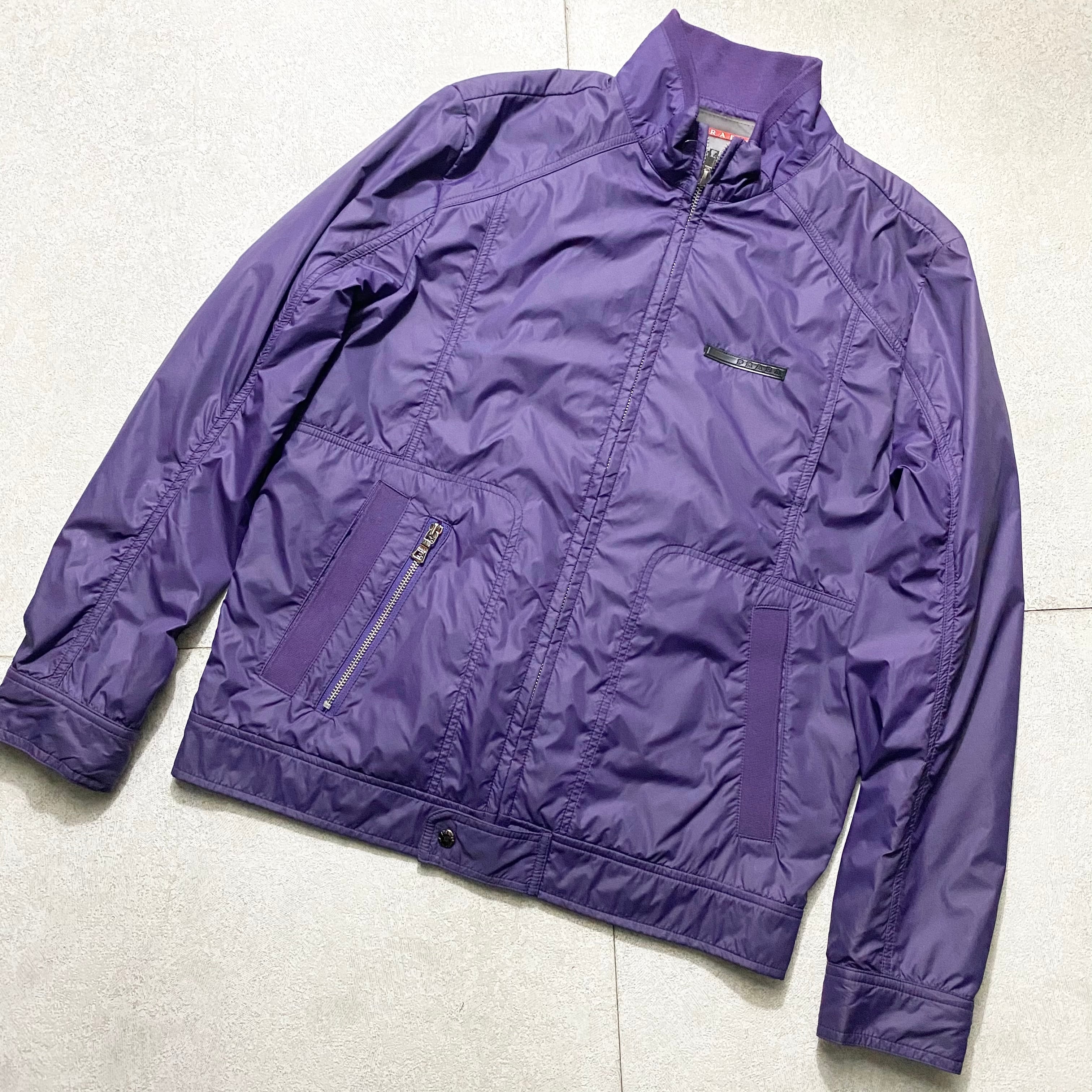 PRADA purple nylon riders jacket | NOIR ONLINE