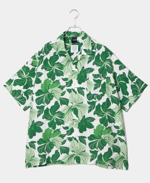 【APPLEBUM】アップルバム TROPICAL ALOHA SHIRT (OVERSIZED) ( GREEN)  アロハシャツ