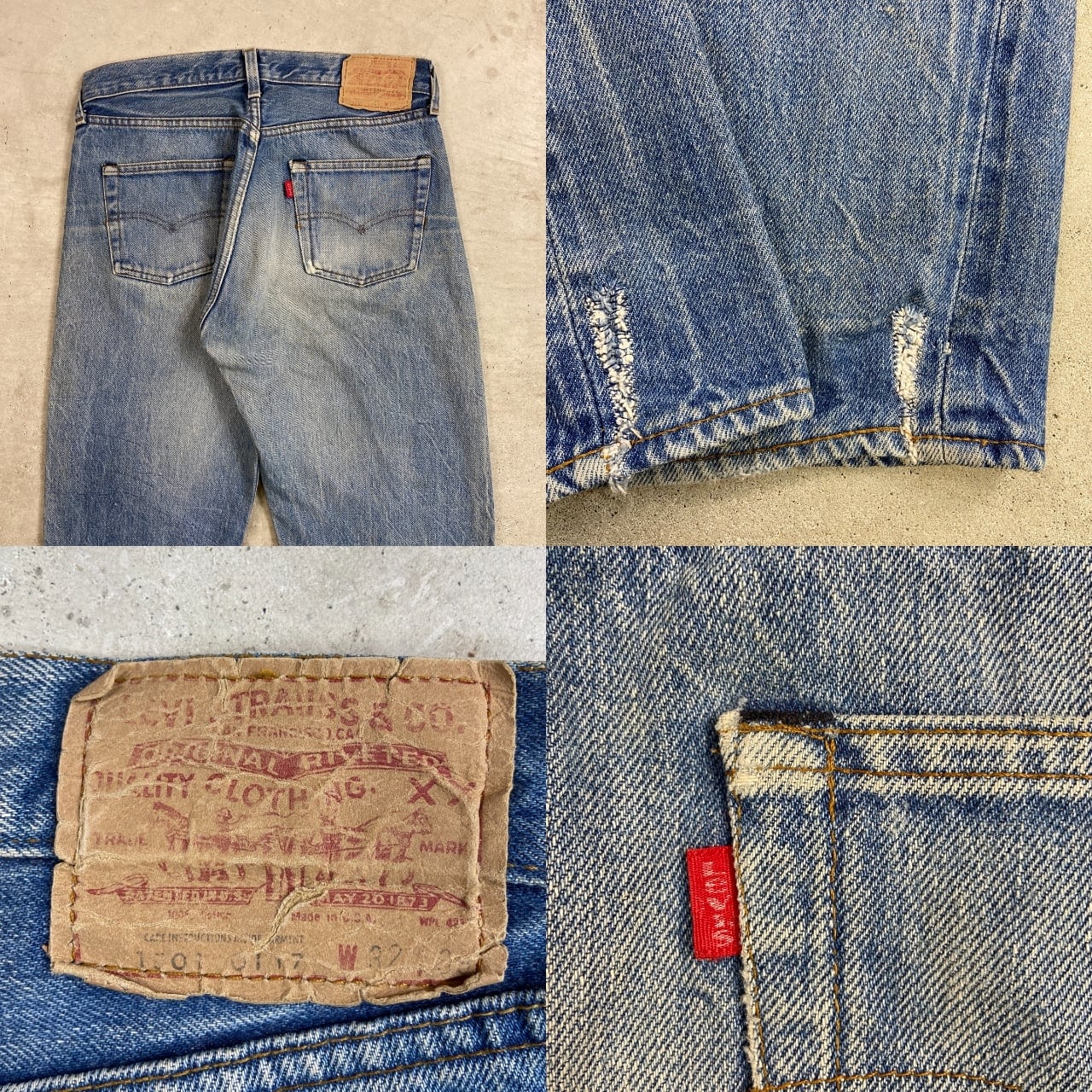 80年代 USA製 Levi's リーバイス 501 0117 赤耳モデル ストレート