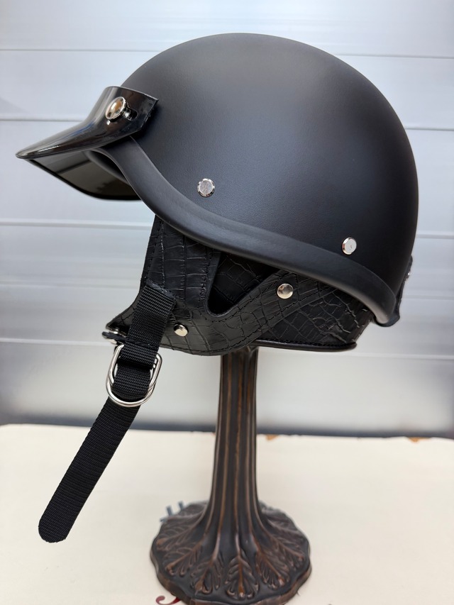 オーシャンビートル oceanbeetle ショーティー4 別注マットブラック 各サイズ有り Wストラップstyle 本皮クロコダイル調型押し仕様 インナーサテン仕様！ 送料無料！