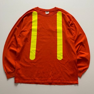 -USED- AGO INDUSTRIES INC SAFETY L/S TEE -ORANGE- [L]
