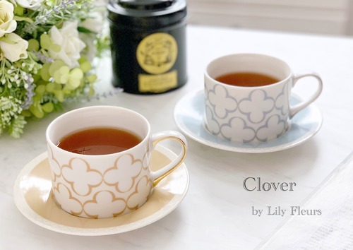 【白磁用】Clover転写紙　パールブルー　