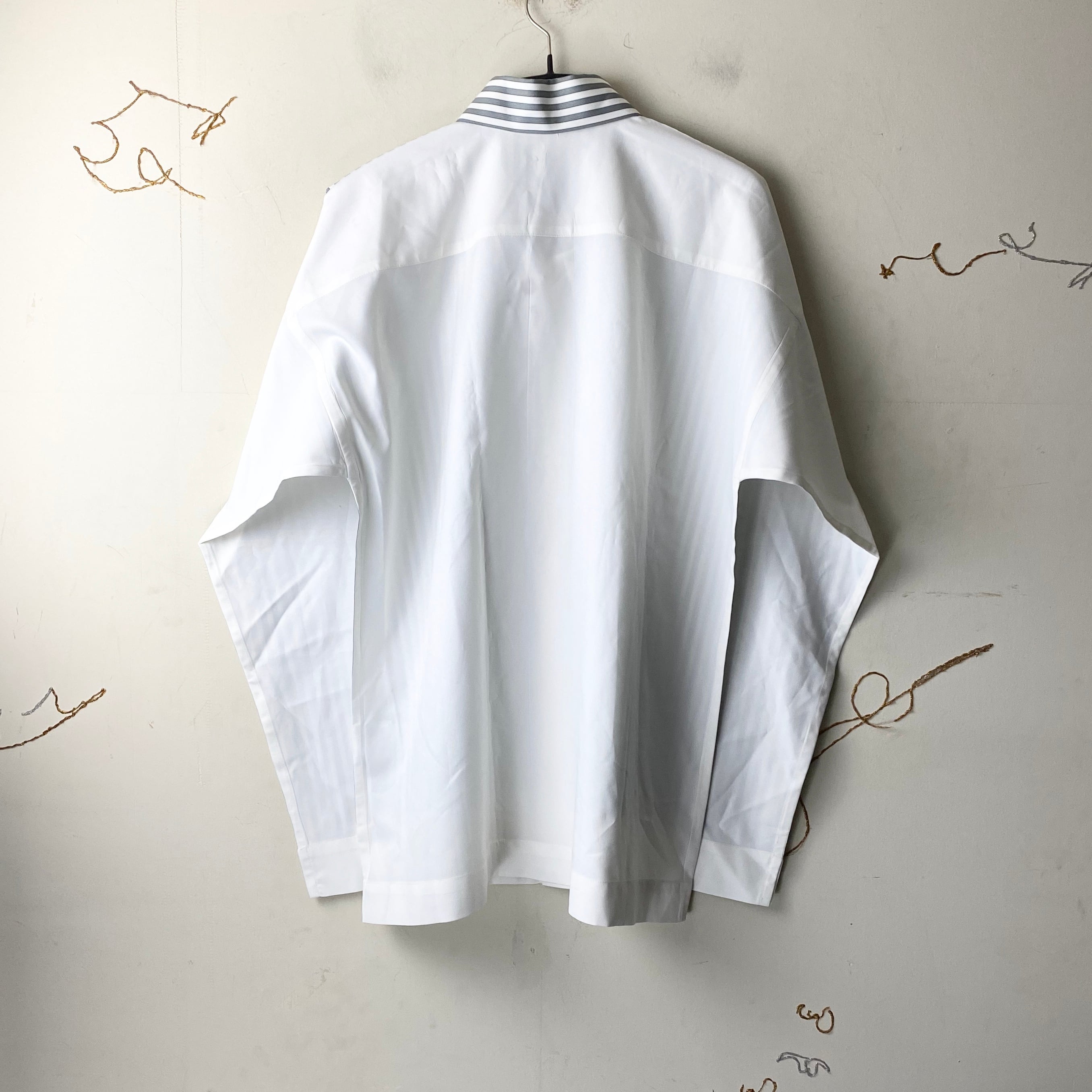 HOMME PLISSE ISSEY MIYAKE switching stripe shirt | NOIR ONLINE
