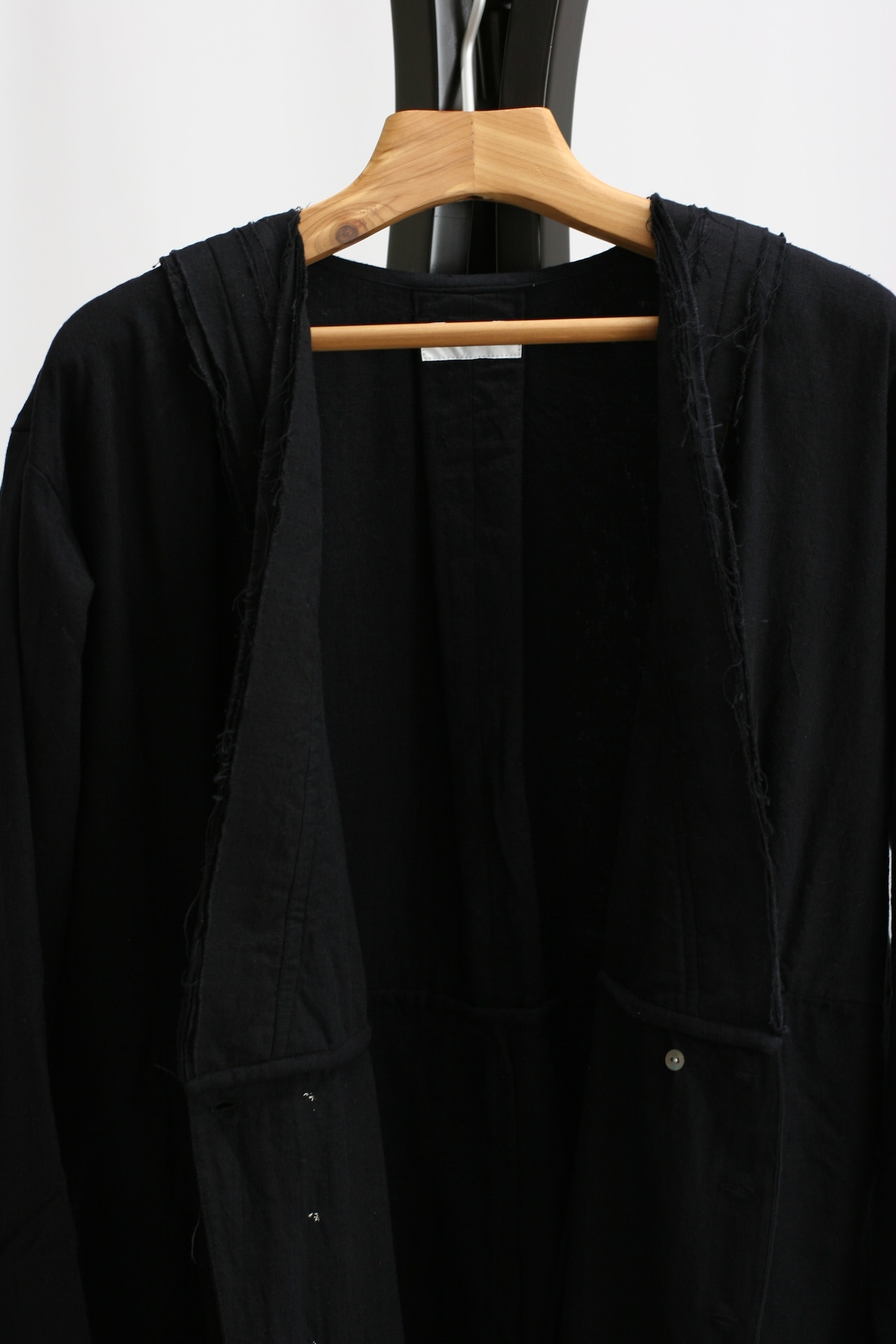 【GUPTIHA】Sobakasu Khadi Millefeuille Collar Dress / D.Navy(63209-096)