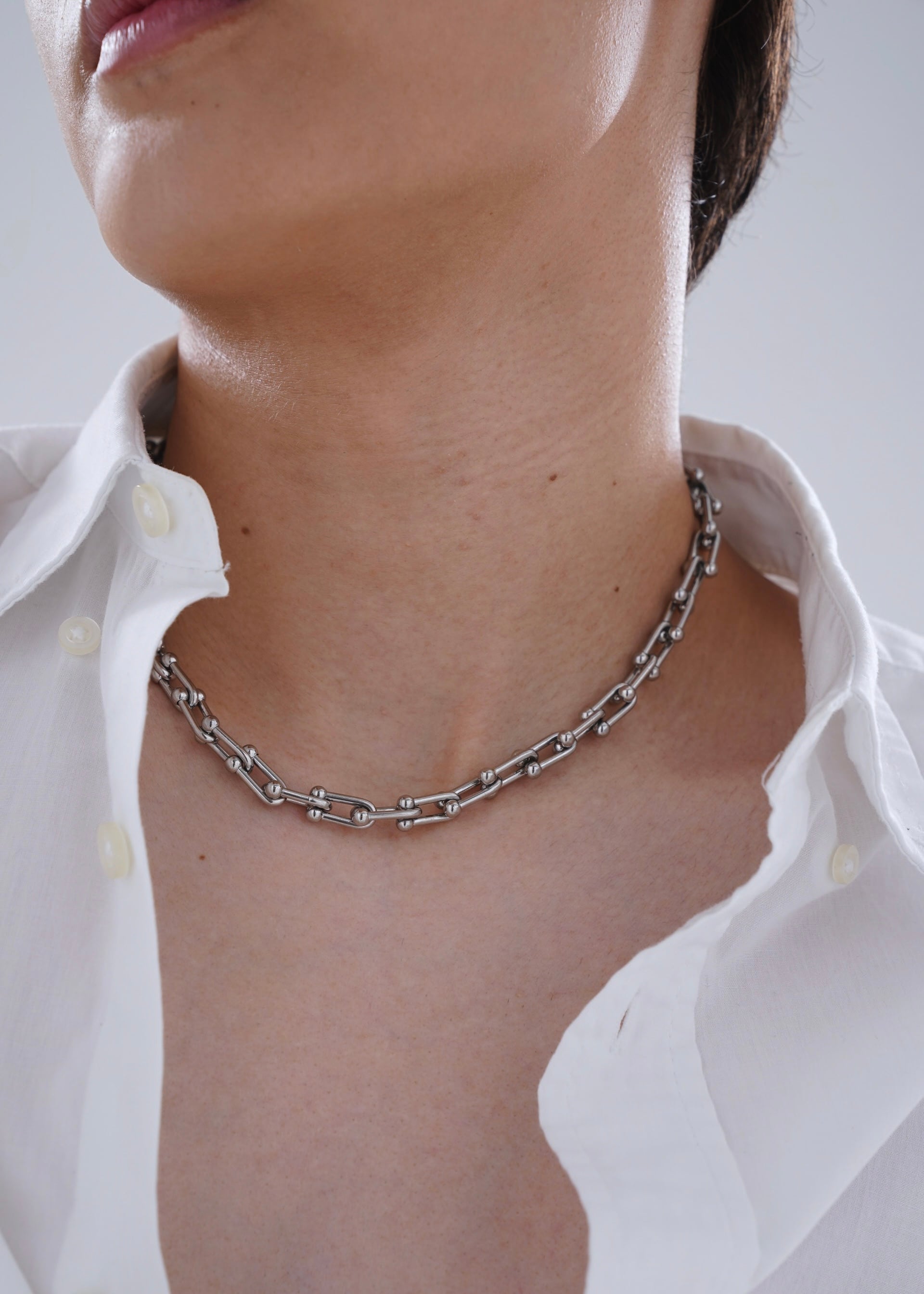 316L ball necklace【SILVER】#n14 | namuel