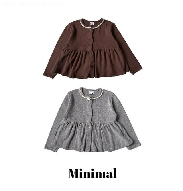 【取寄/韓国直送】MINIMAL  レースフリルカーディガン｜秋服｜韓国子供服｜26/AT