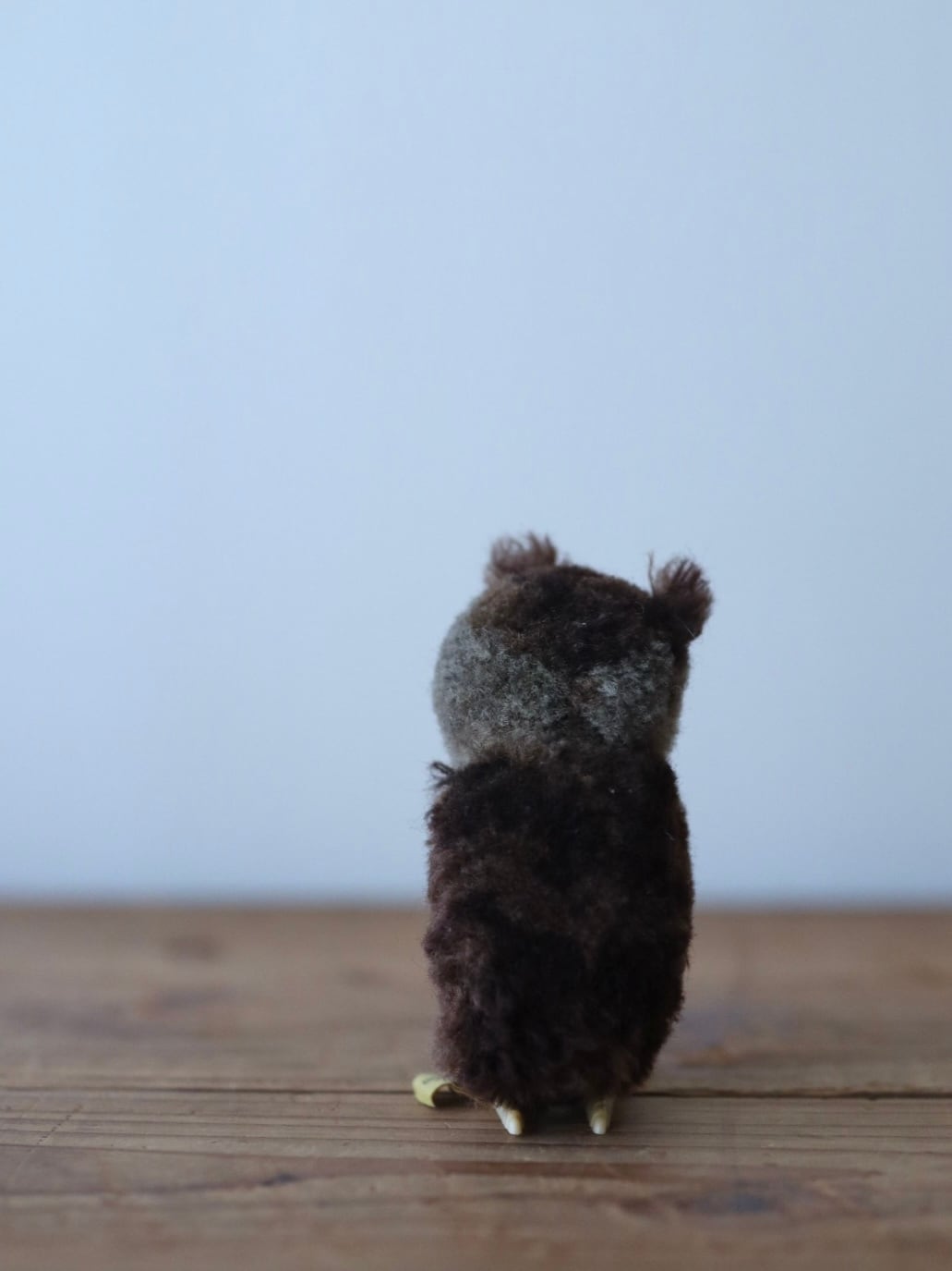 シュタイフ ポンポン バード フクロウ Steiff Woolen Owl 9㎝ ヴィンテージ シュタイフ ふくろう