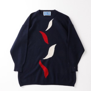 【美品】Cashmere sweater made in Scotland mint condition about sizeS  / スコットランド製 カシミヤ セーター 実寸サイズS ネイビー