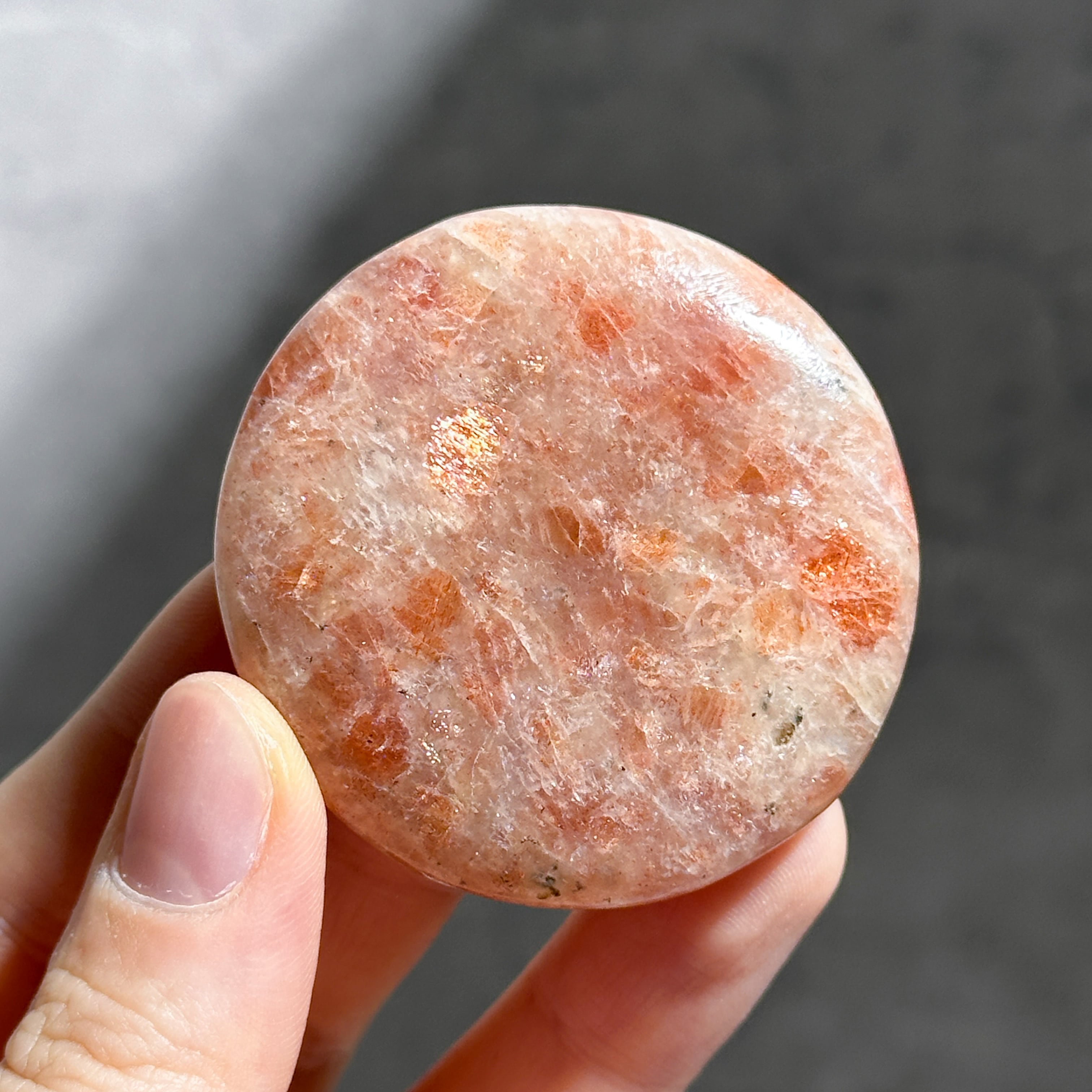 サンストーン パーム 38◇Sun Stone◇ 天然石・鉱物・パワーストーン