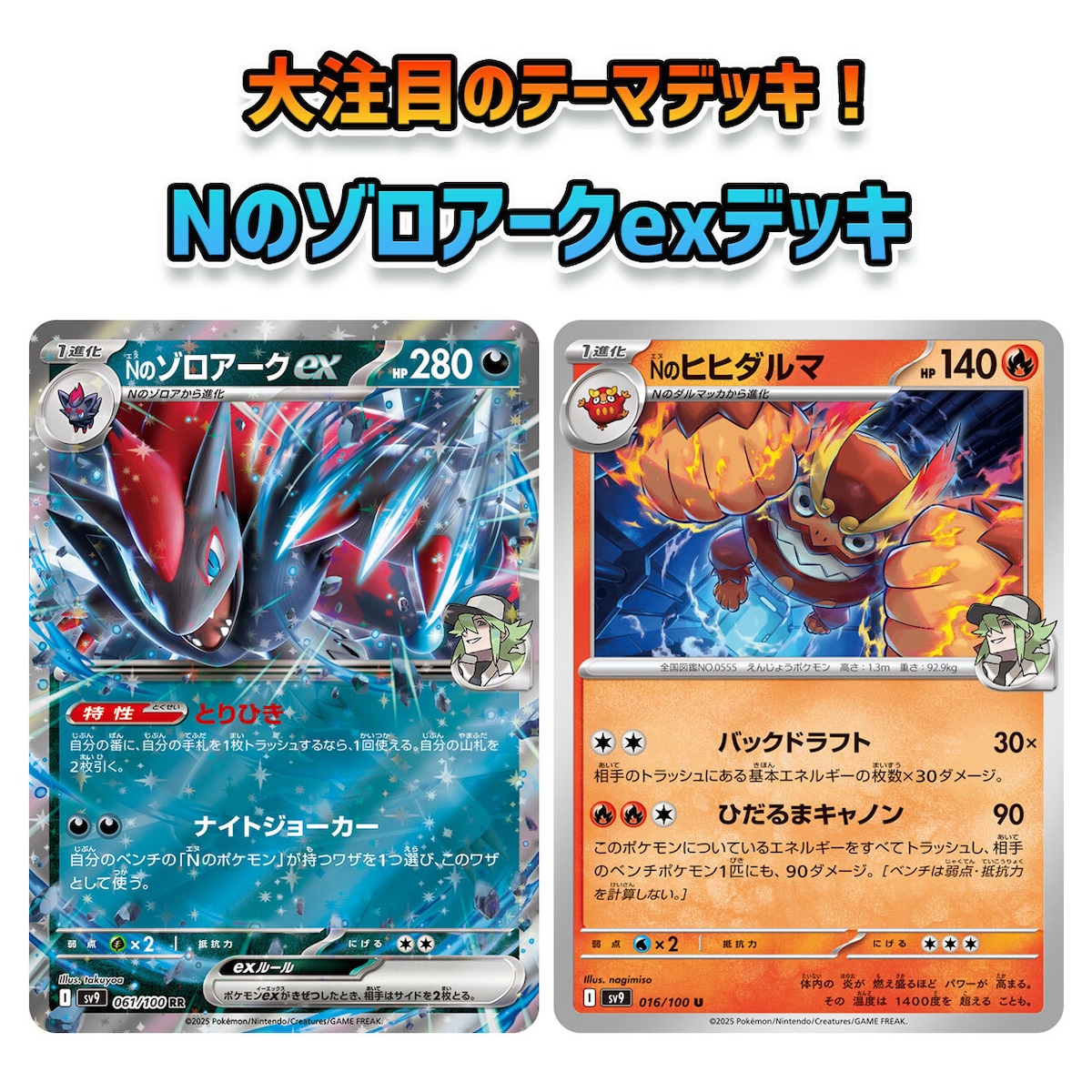 新レギュレーション対応済み Nのゾロアークexデッキ Fレギュ無し 構築 