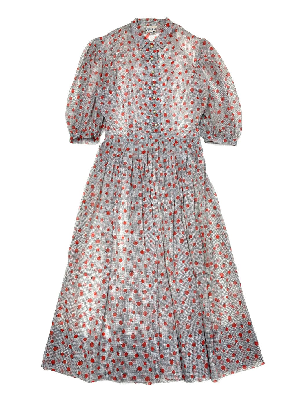 古着 GUNNE SAX ガニーサックス セーラーカラー レース 花柄 コットン