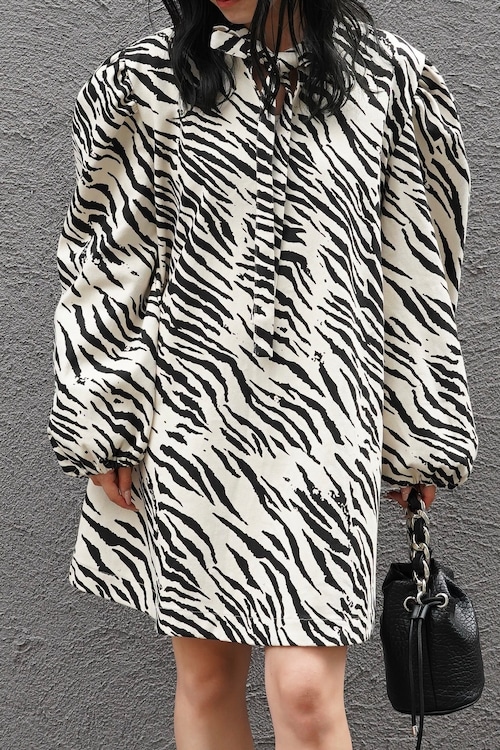 NUIT ZEBRA MINI DRESS