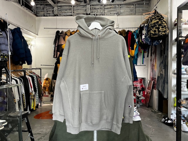 WTAPS  × CHAMPION ACADEMY HOODED REVERSE WEAVE SMALL OLIVE 19510