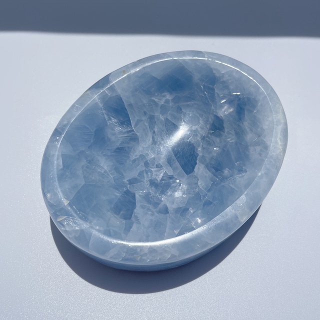 セレスタイト オーバルのうつわ02◇Celestite◇ 天然石・鉱物・パワーストーン