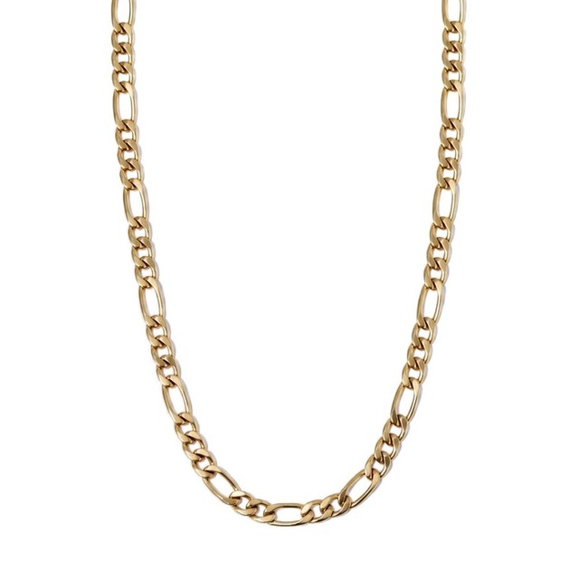 Rhythm Figaro Chain Necklace（ゴールド）