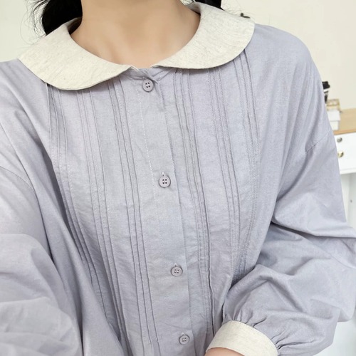 2色／クレリックピンタックワンピ ・12679