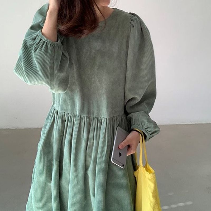 コーデュロイフレアワンピース 200350 | coto.meki