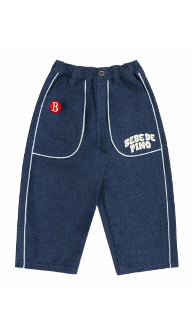 [BEBE DE PINO] Bebedepino loose fit denim pants 正規品 韓国ブランド 韓国ファッション 韓国代行 韓国通販 ベベドピノ bebedepino 日本 店舗 韓国 子供服