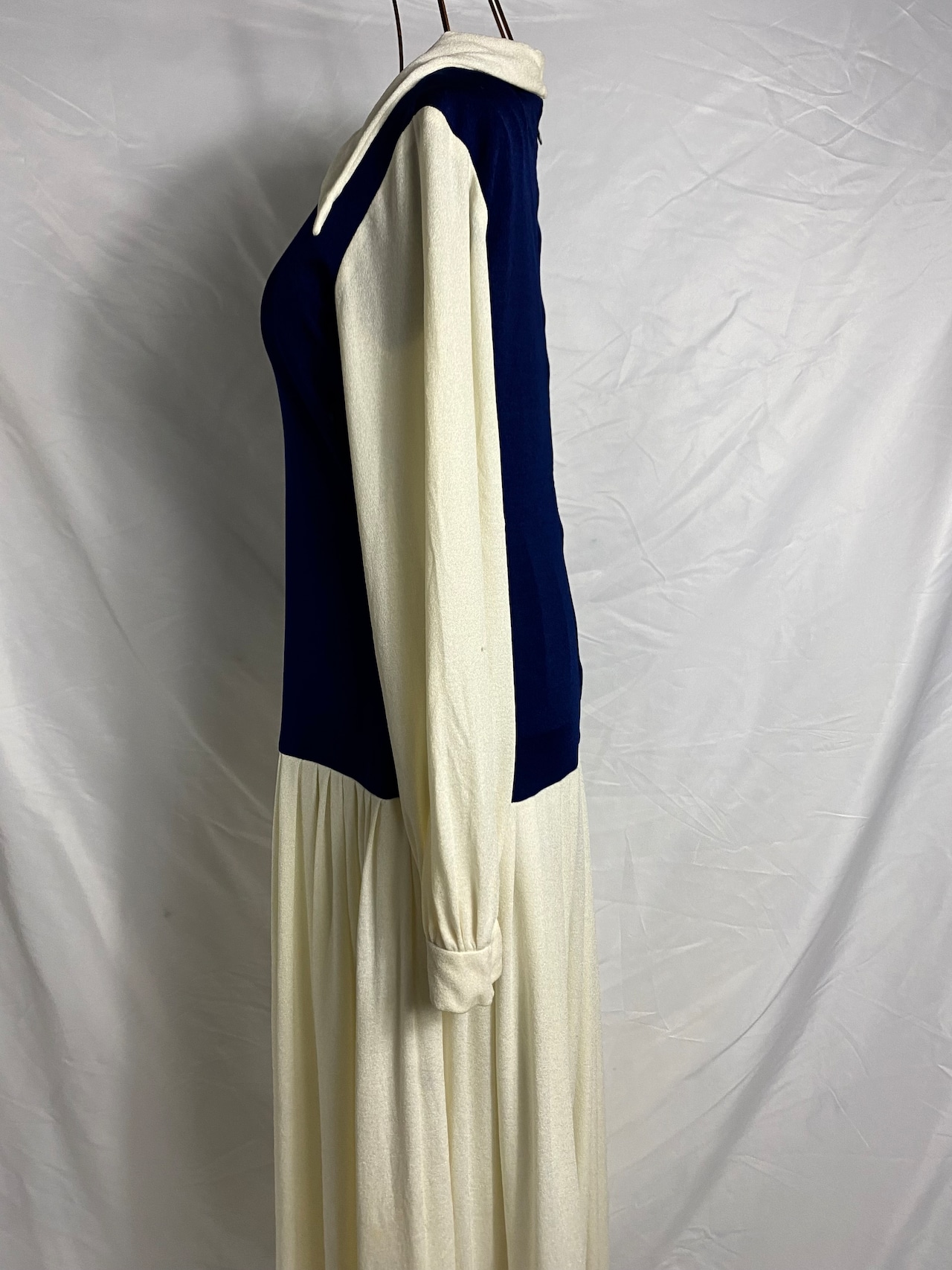 70’s Switching pleated dress Made in U.S.A